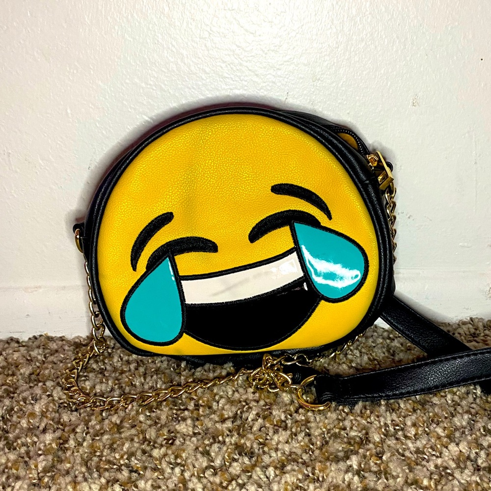 Laugh/cry Emoji handbag